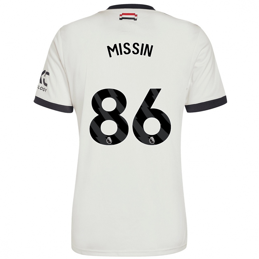 Kids Football Ashton Missin #86 Off White Third Jersey 2024/25 T-Shirt Uk