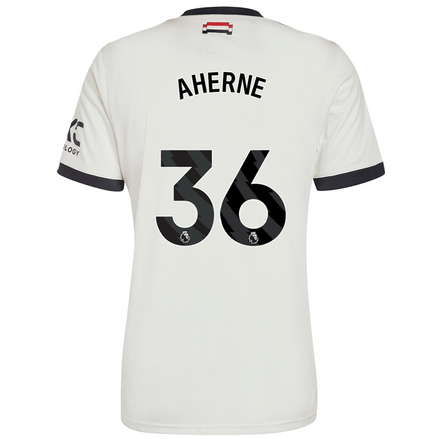 Kids Football Alyssa Aherne #36 Off White Third Jersey 2024/25 T-Shirt Uk