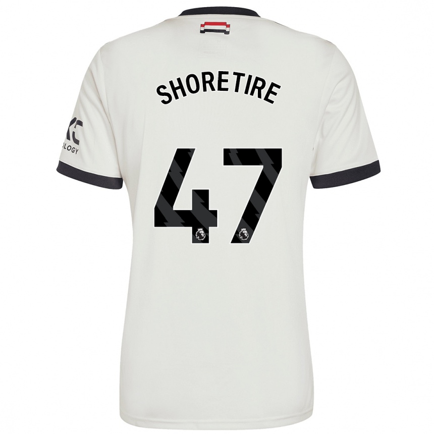 Kids Football Shola Shoretire #47 Off White Third Jersey 2024/25 T-Shirt Uk