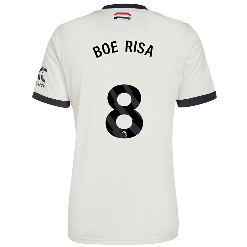 Kids Football Vilde Boe Risa #8 Off White Third Jersey 2024/25 T-Shirt Uk