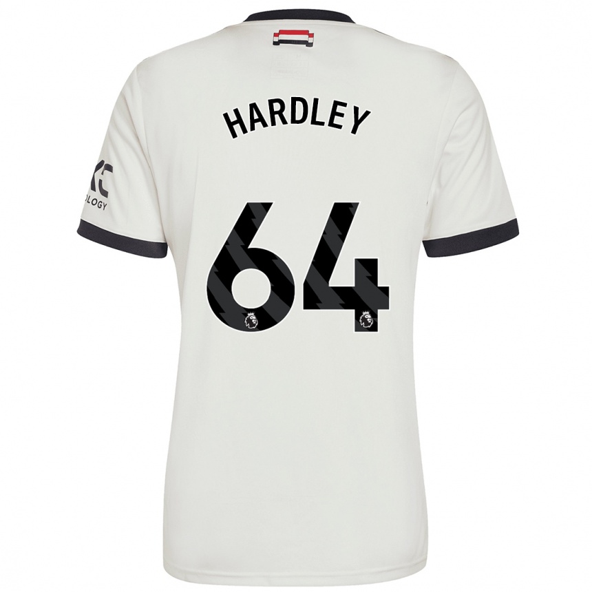 Kids Football Bjorn Hardley #64 Off White Third Jersey 2024/25 T-Shirt Uk