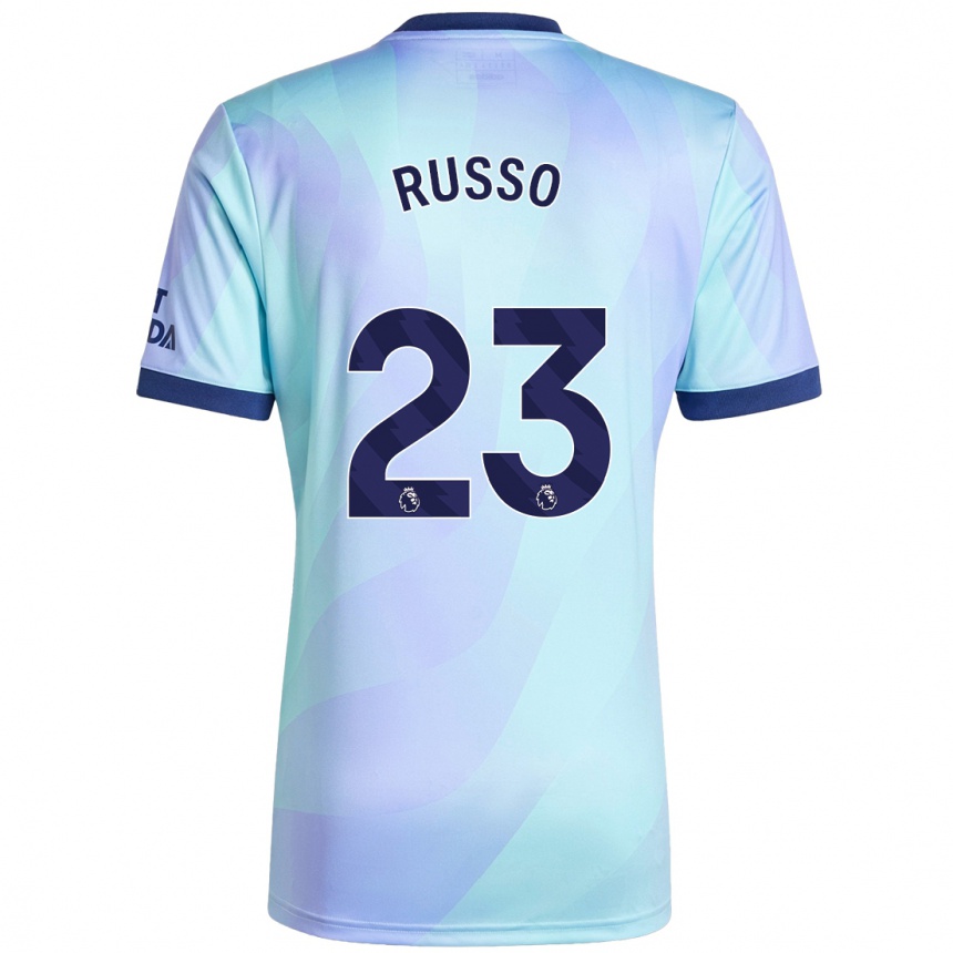 Kids Football Alessia Russo #23 Aqua Third Jersey 2024/25 T-Shirt Uk