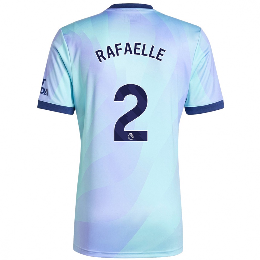 Kids Football Rafaelle Souza #2 Aqua Third Jersey 2024/25 T-Shirt Uk