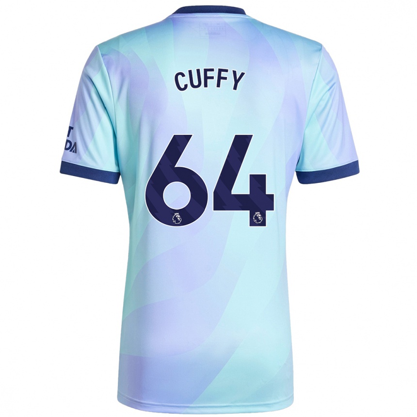 Kids Football Brooke Norton Cuffy #64 Aqua Third Jersey 2024/25 T-Shirt Uk