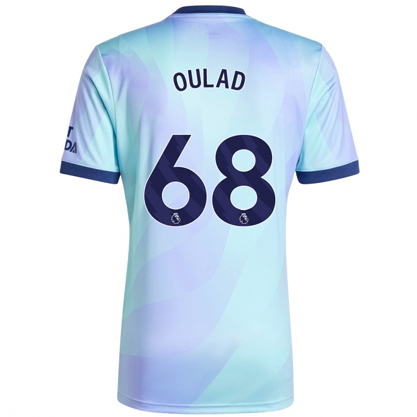 Kids Football Salah-Eddine Oulad M'hand #68 Aqua Third Jersey 2024/25 T-Shirt Uk