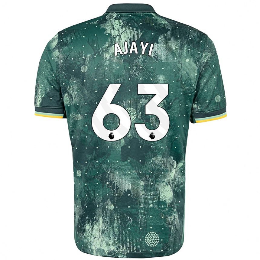 Kids Football Damola Ajayi #63 Mint Green Third Jersey 2024/25 T-Shirt Uk