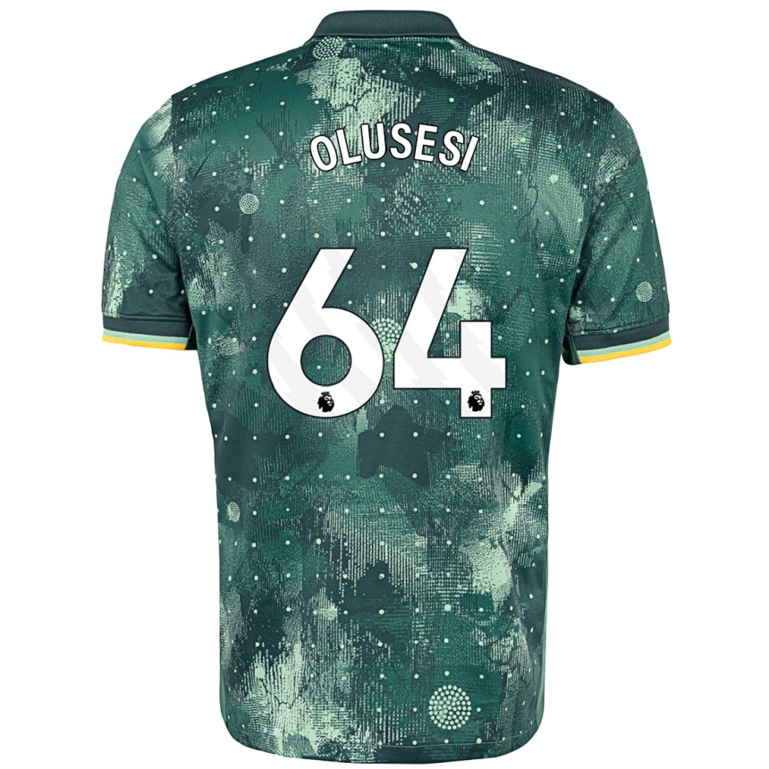 Kids Football Callum Olusesi #64 Mint Green Third Jersey 2024/25 T-Shirt Uk