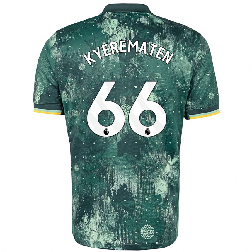 Kids Football Rio Kyerematen #66 Mint Green Third Jersey 2024/25 T-Shirt Uk