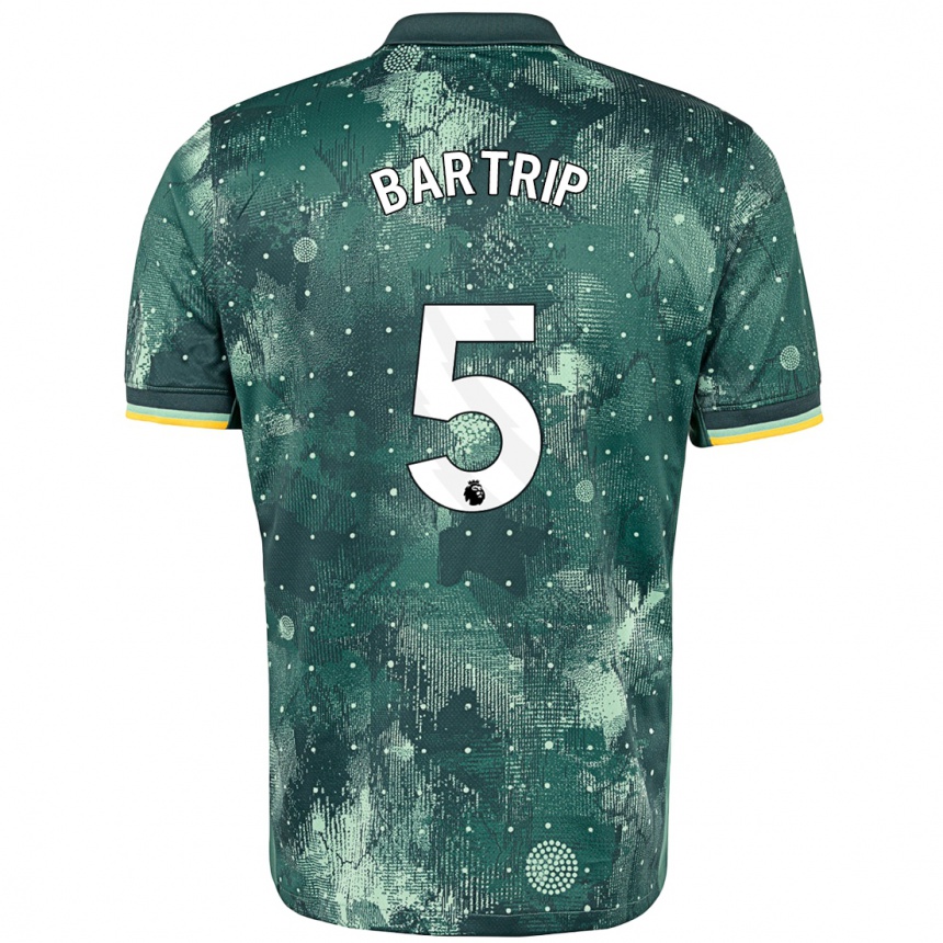 Kids Football Molly Bartrip #5 Mint Green Third Jersey 2024/25 T-Shirt Uk