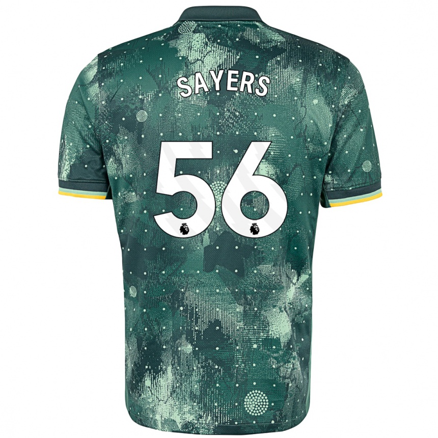 Kids Football Charlie Sayers #56 Mint Green Third Jersey 2024/25 T-Shirt Uk