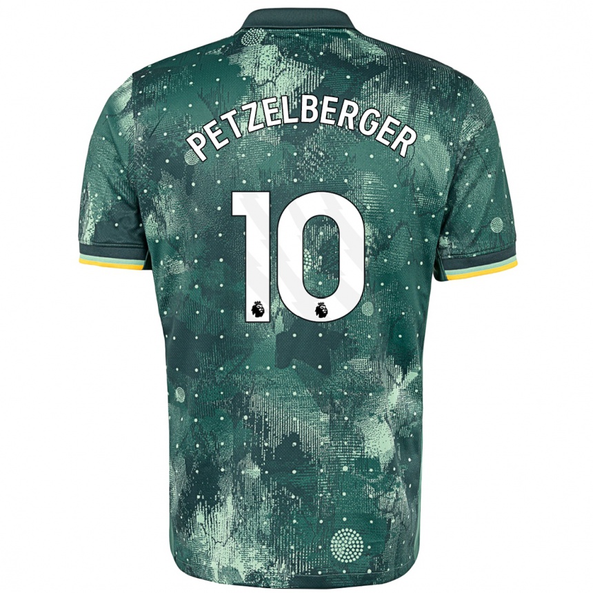 Kids Football Ramona Petzelberger #10 Mint Green Third Jersey 2024/25 T-Shirt Uk