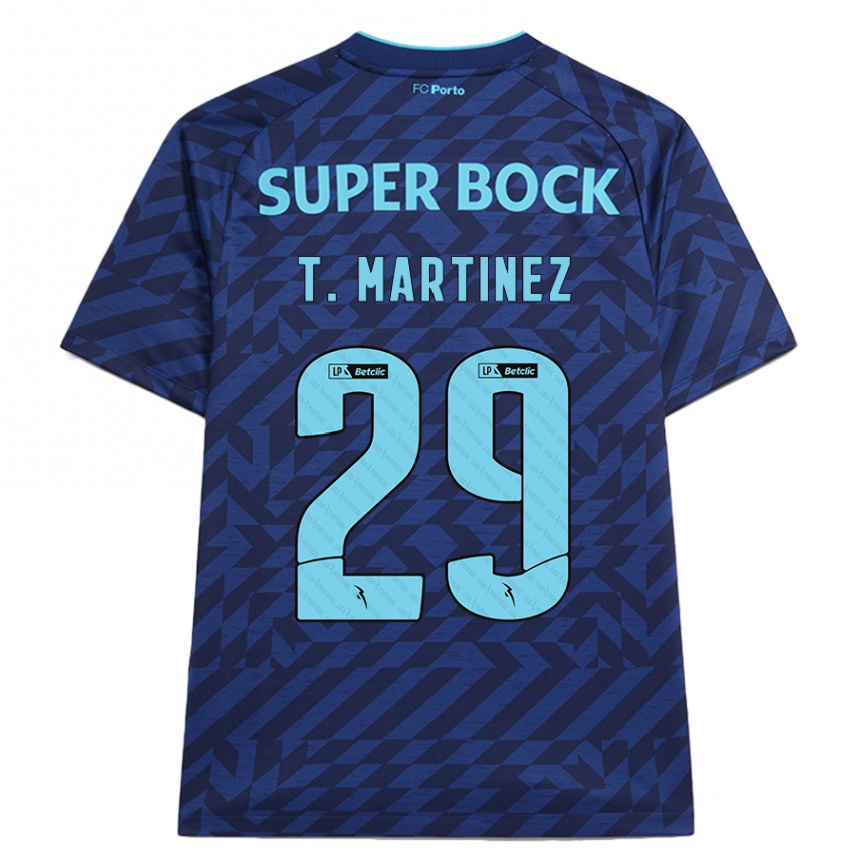 Kids Football Toni Martínez #29 Navy Blue Third Jersey 2024/25 T-Shirt Uk