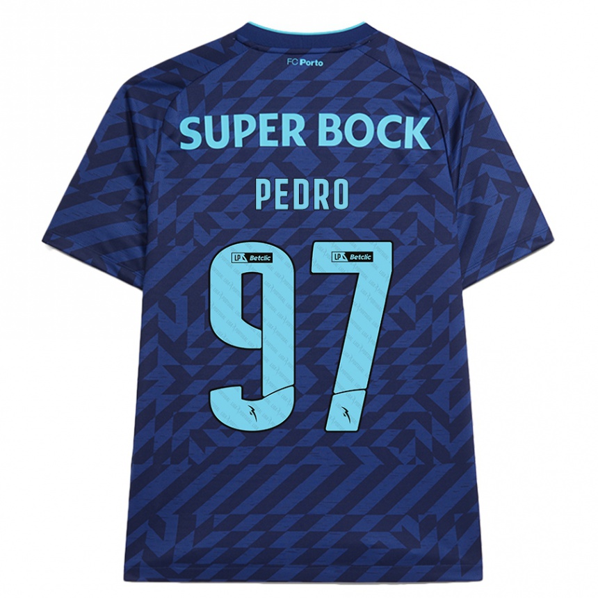 Kids Football Zé Pedro #97 Navy Blue Third Jersey 2024/25 T-Shirt Uk