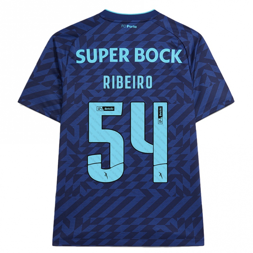 Kids Football António Ribeiro #54 Navy Blue Third Jersey 2024/25 T-Shirt Uk