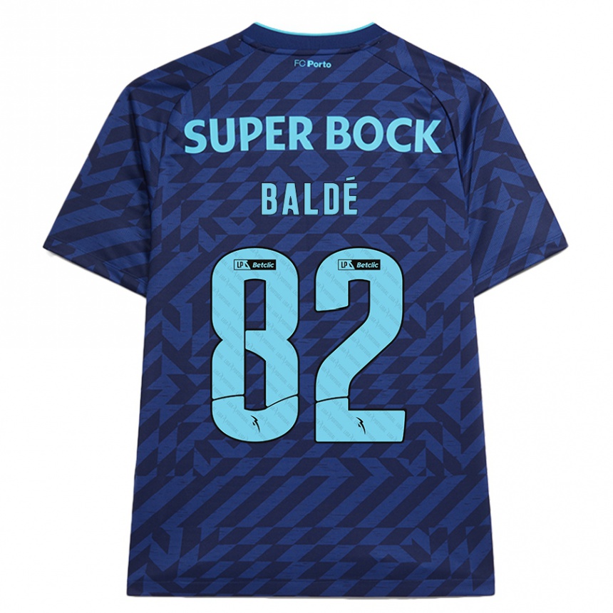 Kids Football Alfa Baldé #82 Navy Blue Third Jersey 2024/25 T-Shirt Uk