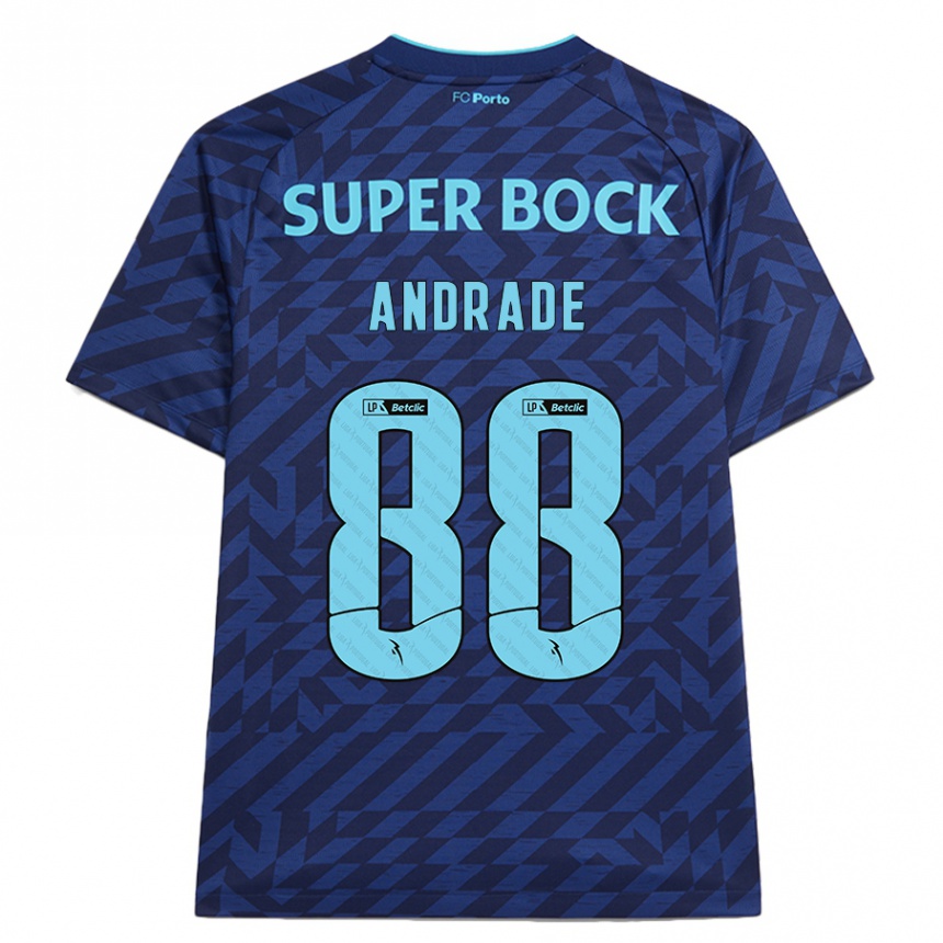 Kids Football Domingos Andrade #88 Navy Blue Third Jersey 2024/25 T-Shirt Uk