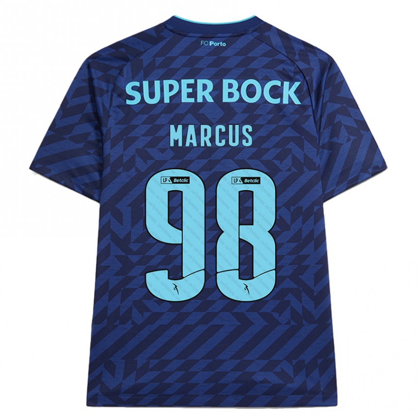 Kids Football Abraham Marcus #98 Navy Blue Third Jersey 2024/25 T-Shirt Uk