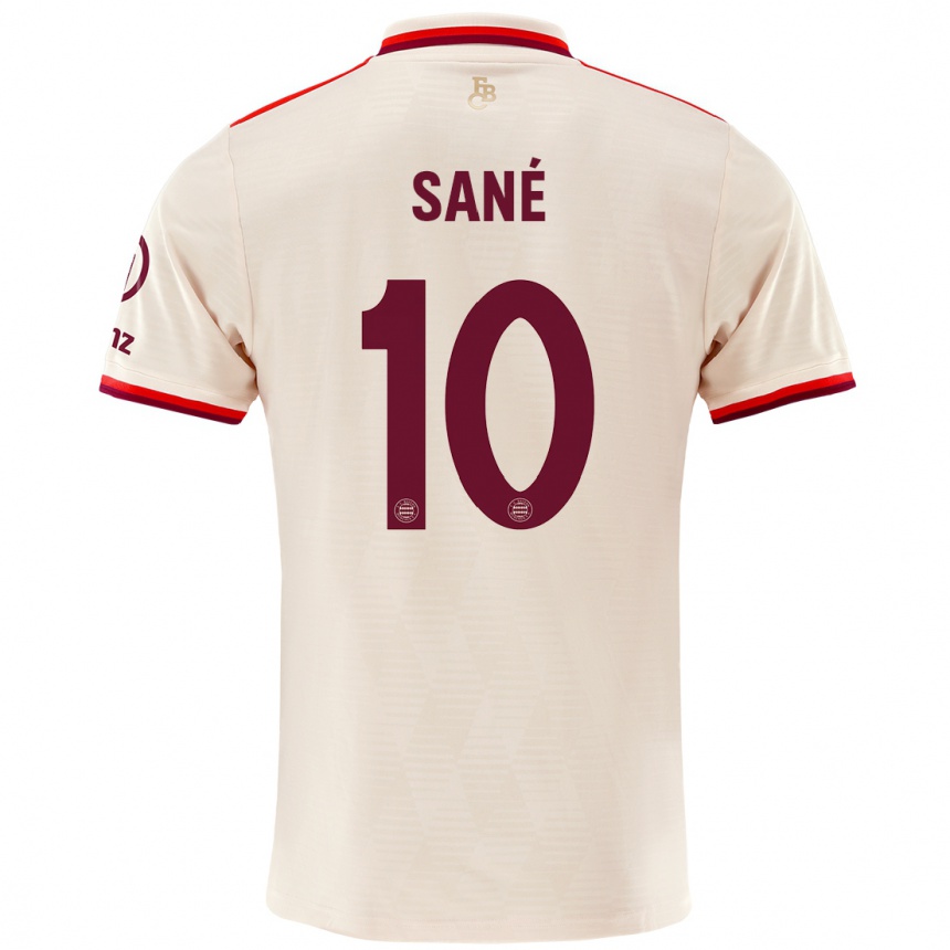 Kids Football Leroy Sane #10 Linen Third Jersey 2024/25 T-Shirt Uk