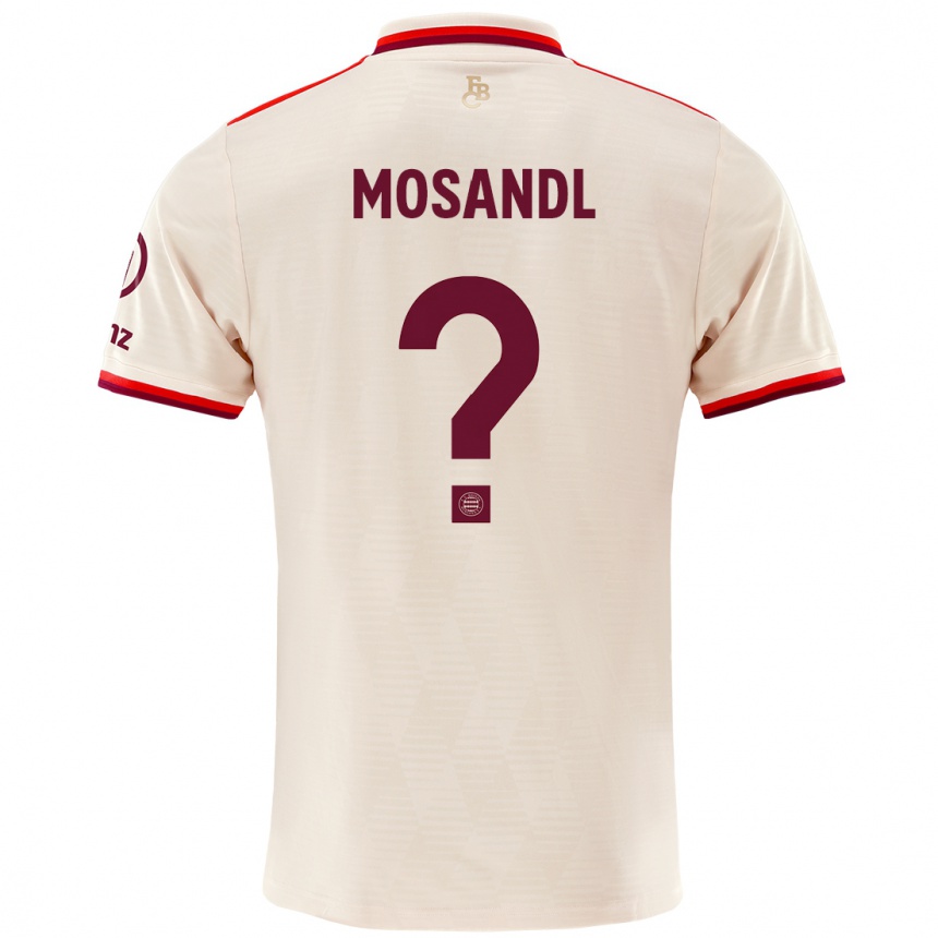 Kids Football Moritz Mosandl #0 Linen Third Jersey 2024/25 T-Shirt Uk