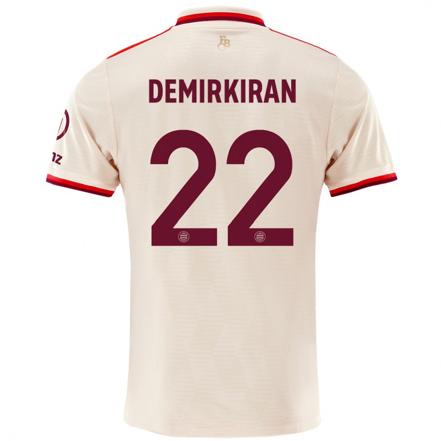 Kids Football Ediz Demirkiran #22 Linen Third Jersey 2024/25 T-Shirt Uk