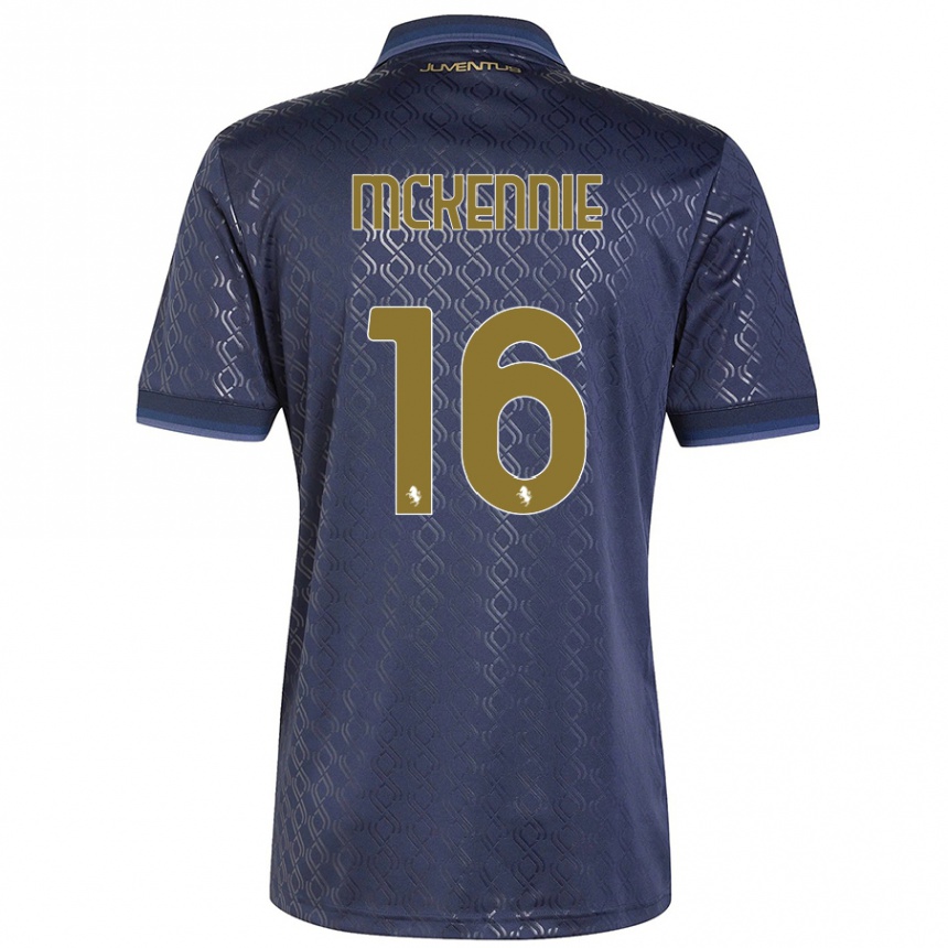 Kids Football Weston Mckennie #16 Navy Blue Third Jersey 2024/25 T-Shirt Uk