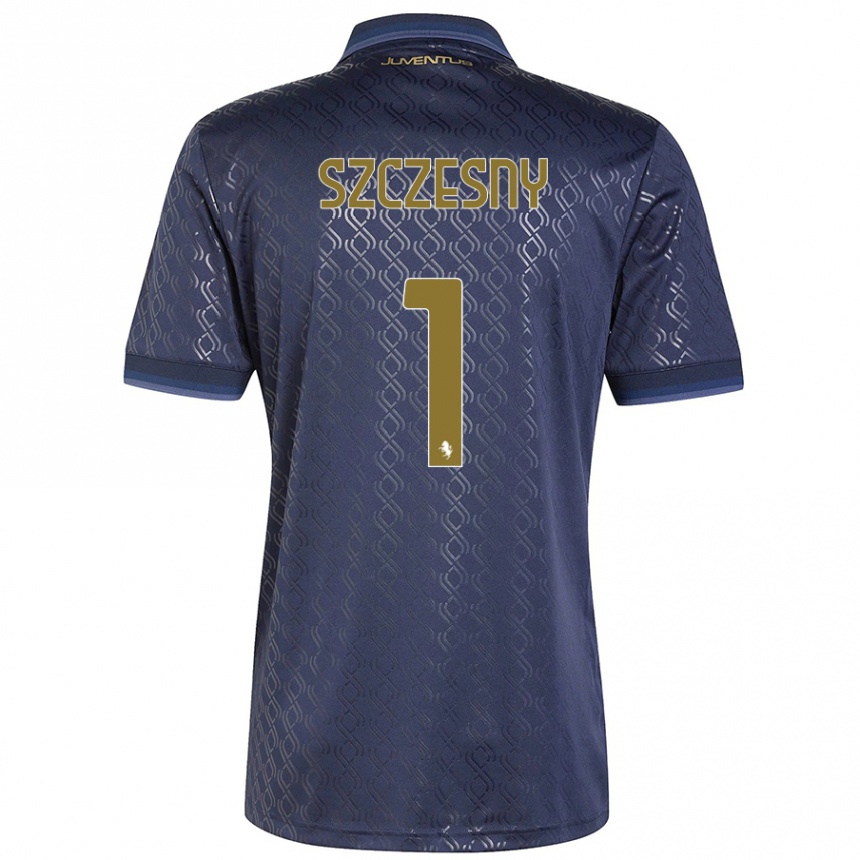 Kids Football Wojciech Szczesny #1 Navy Blue Third Jersey 2024/25 T-Shirt Uk