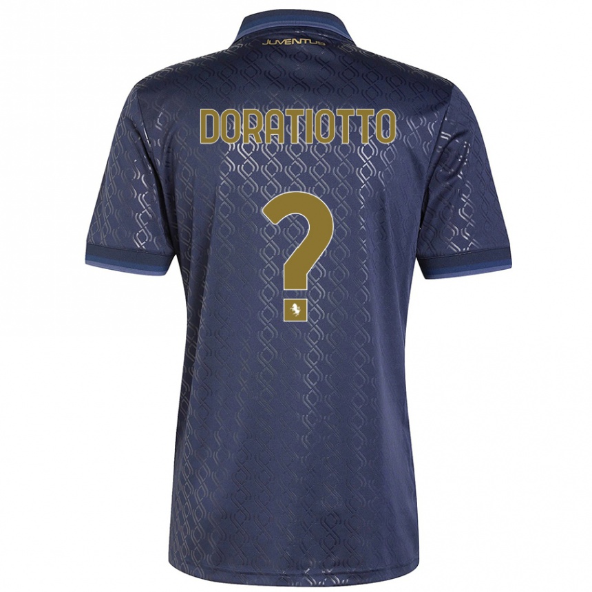 Kids Football Giulio Doratiotto #0 Navy Blue Third Jersey 2024/25 T-Shirt Uk