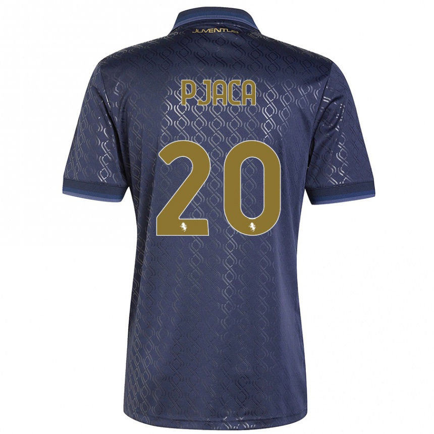 Kids Football Marko Pjaca #20 Navy Blue Third Jersey 2024/25 T-Shirt Uk