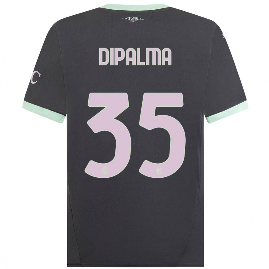 Kids Football Matteo Dipalma #35 Grey Third Jersey 2024/25 T-Shirt Uk