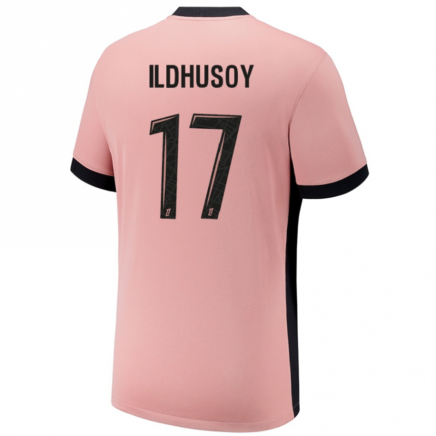 Kids Football Celin Bizet Ildhusoy #17 Rust Pink Third Jersey 2024/25 T-Shirt Uk