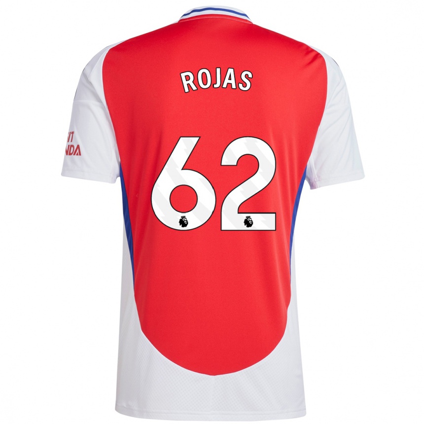 Men Football Alexei Rojas #62 Red White Home Jersey 2024/25 T-Shirt Uk