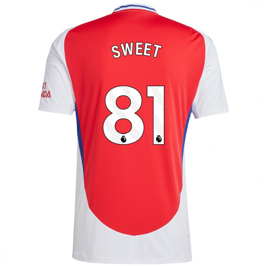 Men Football Will Sweet #81 Red White Home Jersey 2024/25 T-Shirt Uk