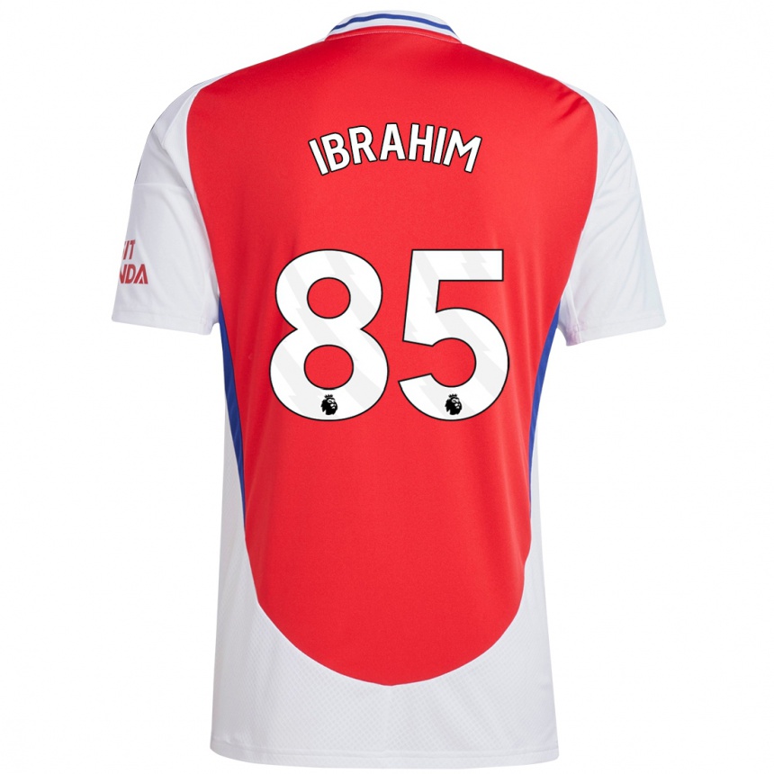 Men Football Ife Ibrahim #85 Red White Home Jersey 2024/25 T-Shirt Uk