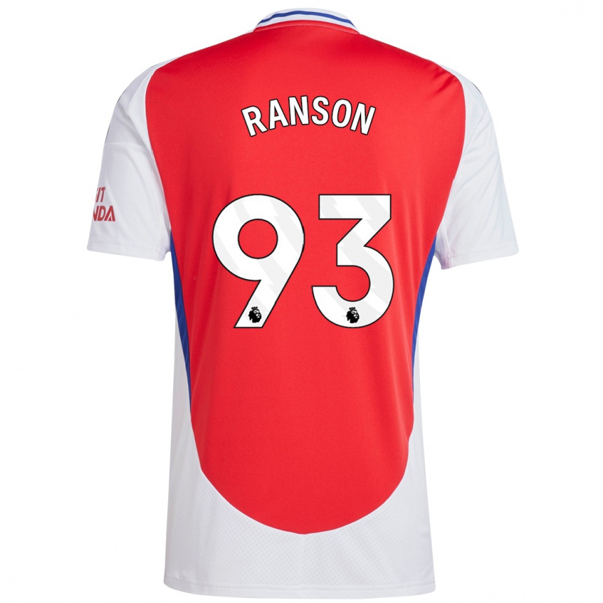 Men Football Khari Ranson #93 Red White Home Jersey 2024/25 T-Shirt Uk