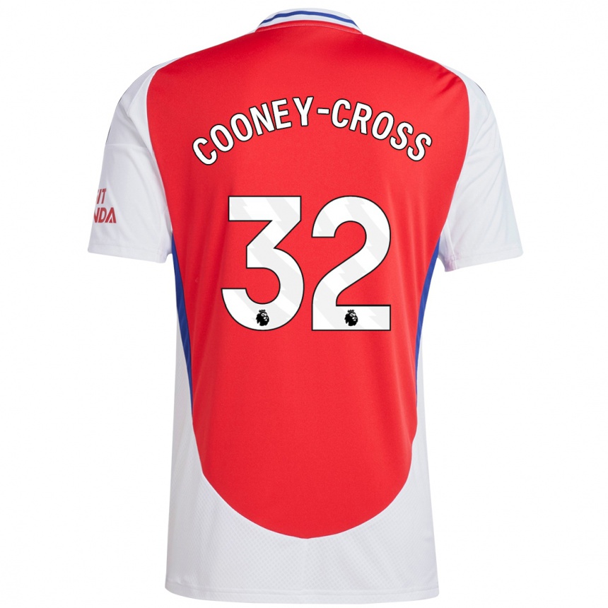 Men Football Kyra Cooney-Cross #32 Red White Home Jersey 2024/25 T-Shirt Uk