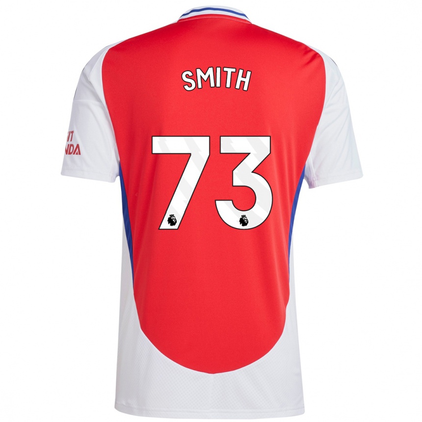 Men Football Tom Smith #73 Red White Home Jersey 2024/25 T-Shirt Uk