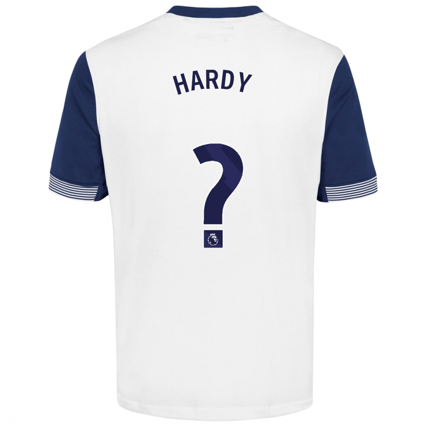 Men Football Malachi Hardy #0 White Blue Home Jersey 2024/25 T-Shirt Uk