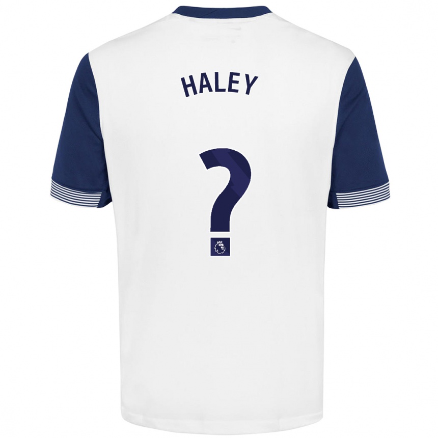 Men Football Micah Haley #0 White Blue Home Jersey 2024/25 T-Shirt Uk