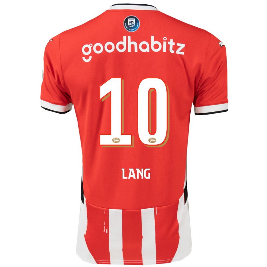 Men Football Noa Lang #10 Red White Home Jersey 2024/25 T-Shirt Uk