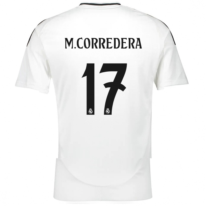 Men Football Marta Corredera #17 White Home Jersey 2024/25 T-Shirt Uk