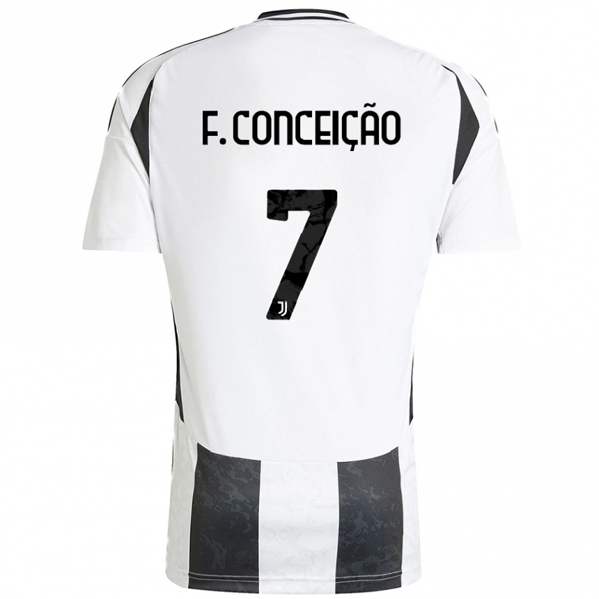 Men Football Francisco Conceicao #7 Blue White Home Jersey 2024/25 T-Shirt Uk