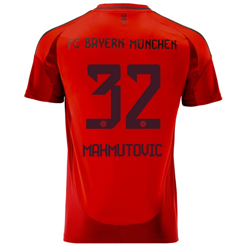 Men Football Ena Mahmutovic #32 Red Home Jersey 2024/25 T-Shirt Uk