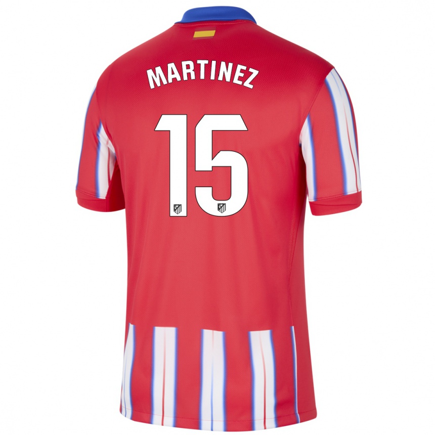 Men Football Daniel Martinez #15 Red White Blue Home Jersey 2024/25 T-Shirt Uk