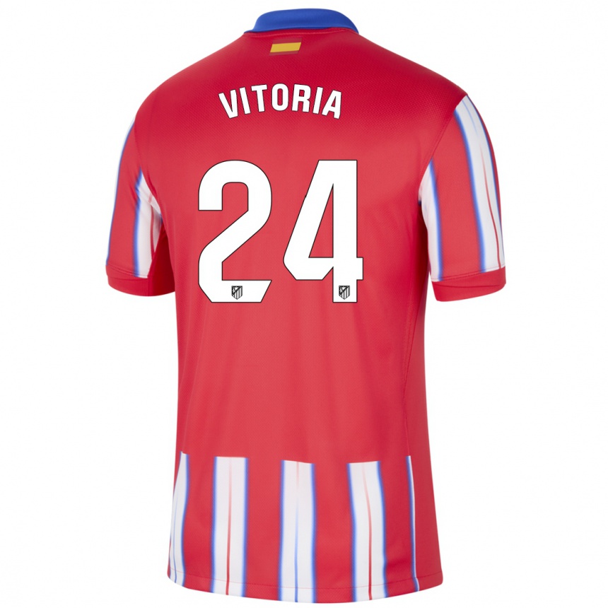 Men Football Ana Vitória #24 Red White Blue Home Jersey 2024/25 T-Shirt Uk