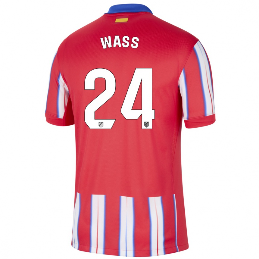 Men Football Daniel Wass #24 Red White Blue Home Jersey 2024/25 T-Shirt Uk