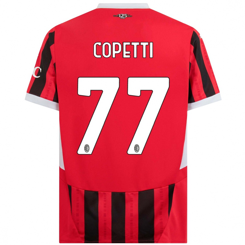 Men Football Matilde Copetti #77 Red Black Home Jersey 2024/25 T-Shirt Uk