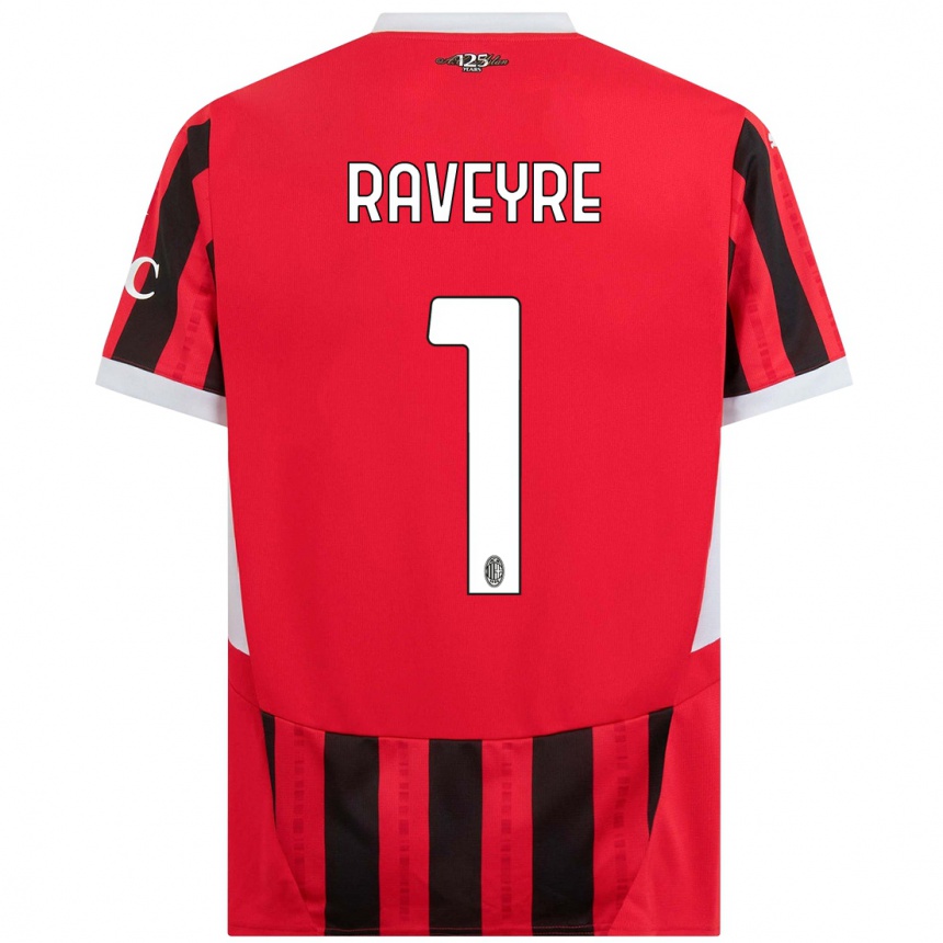 Men Football Noah Raveyre #1 Red Black Home Jersey 2024/25 T-Shirt Uk