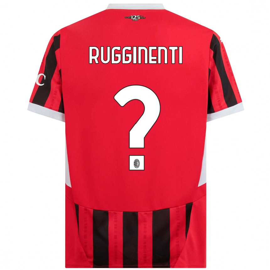 Men Football Omar Rugginenti #0 Red Black Home Jersey 2024/25 T-Shirt Uk