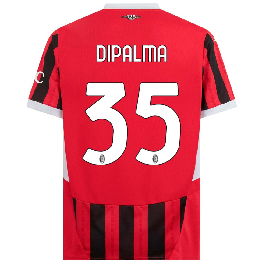 Men Football Matteo Dipalma #35 Red Black Home Jersey 2024/25 T-Shirt Uk