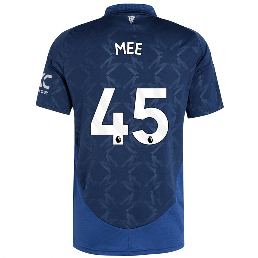 Men Football Dermot Mee #45 Indigo Away Jersey 2024/25 T-Shirt Uk